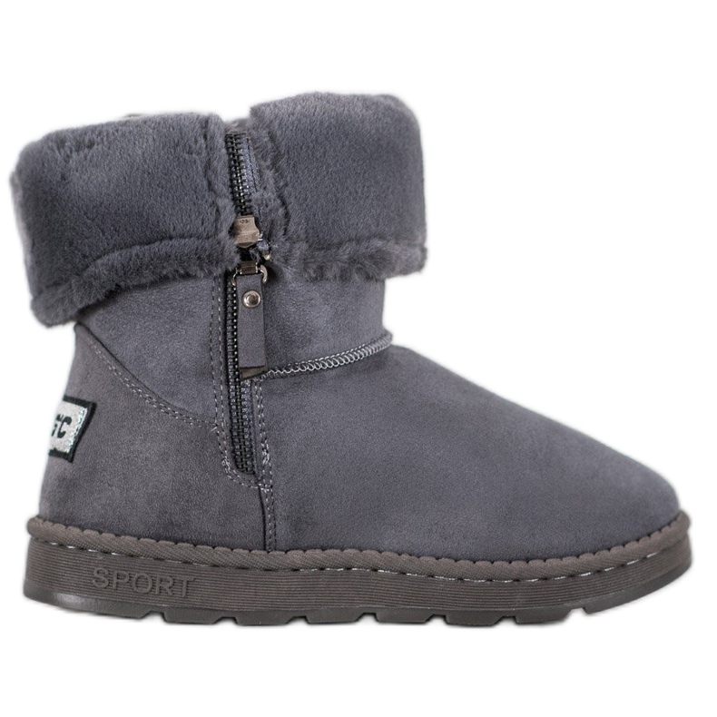 Bona Mukluki mit aufgerolltem Schaft grau