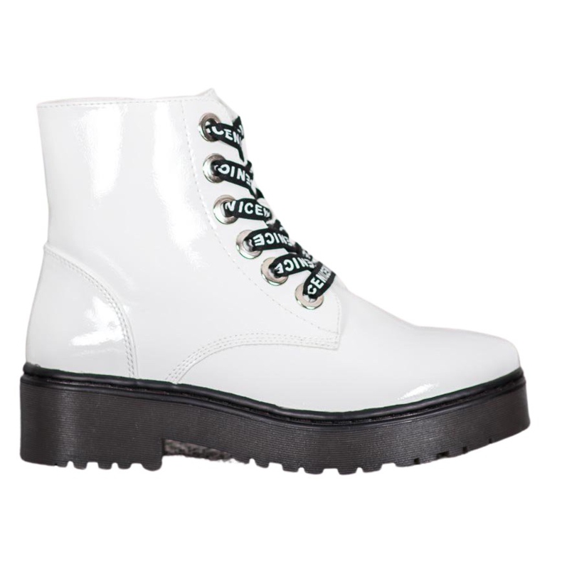 Sergio Leone Weiße Schuhe auf der Plattform