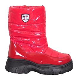 SHELOVET Warme Winterstiefel rot