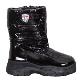 SHELOVET Warme Winterstiefel schwarz