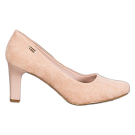 Sergio Leone High Heels aus Wildleder braun