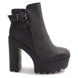 Warme Stiefel auf einem Pfosten 979-GA Grau