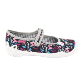 Befado Kinderschuhe 114Y373 marineblau rosa mehrfarbig