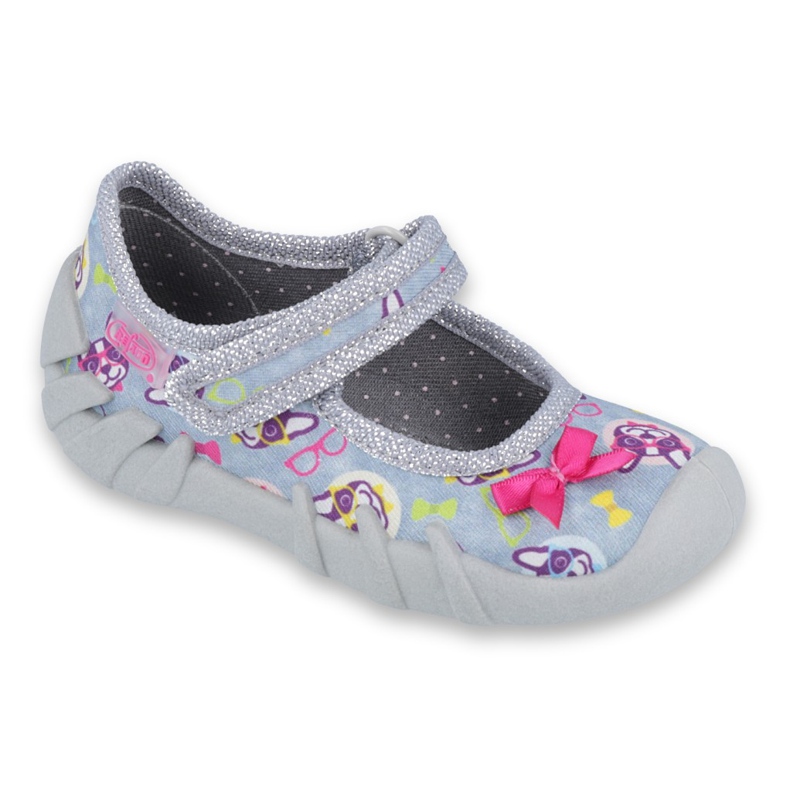 Befado Kinderschuhe 109P192 rosa grau mehrfarbig