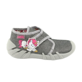 Befado Kinderschuhe 523P016 rosa silber- grau