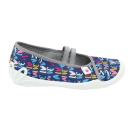 Befado Kinderschuhe 116Y260 marineblau rosa mehrfarbig