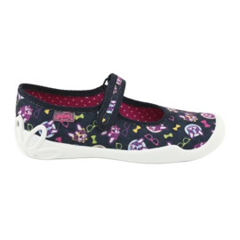 Befado Kinderschuhe 114Y359 marineblau rosa mehrfarbig