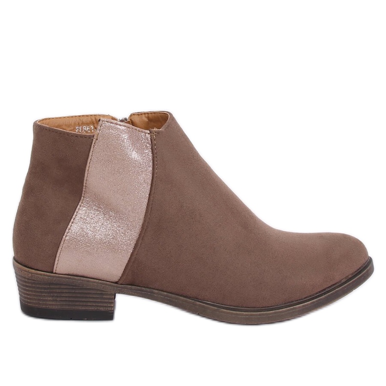 Beige Chelsea Boots für Damen 88861 Khaki