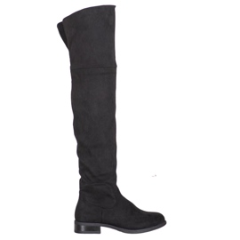 SHELOVET Stylische Overknee-Stiefel schwarz