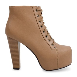 Feste Stiefel mit Absatz 9502 Khaki