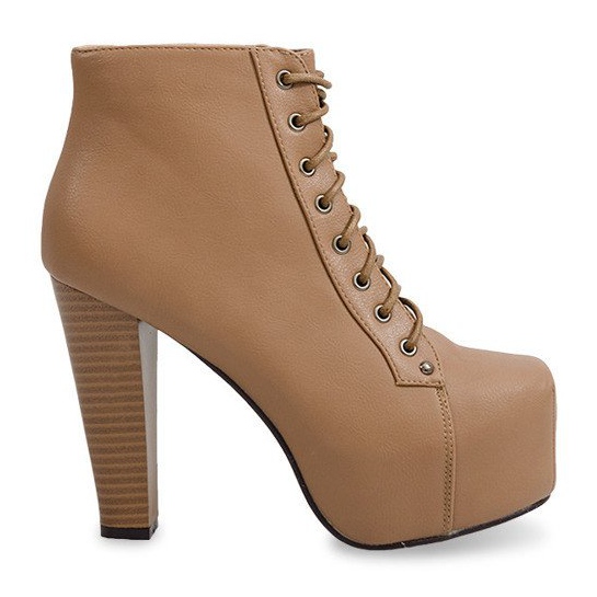 Feste Stiefel mit Absatz 9502 Khaki