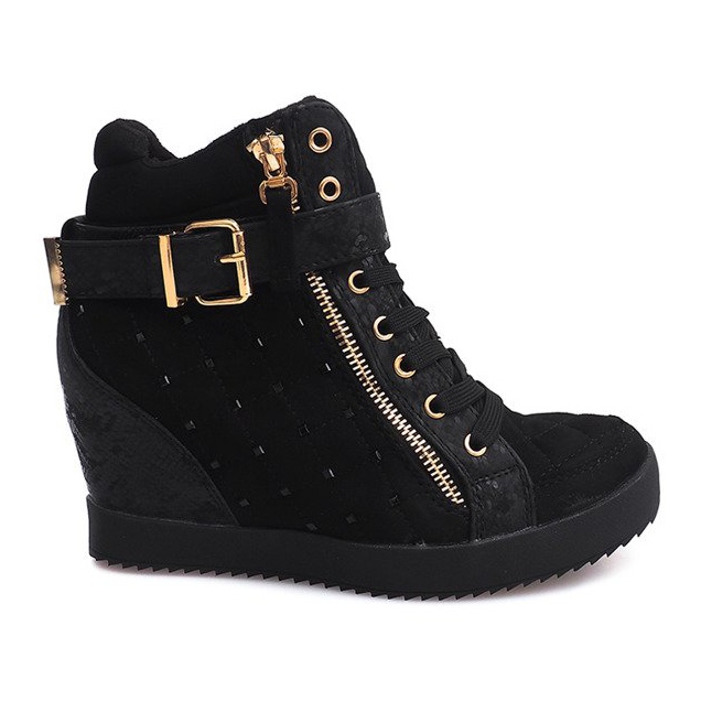 Keil Turnschuhe 6227-Y Schwarz