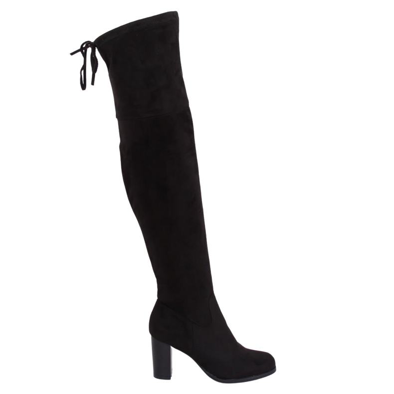 Schwarze Stiefel mit hohen Absätzen PE161P Schwarz