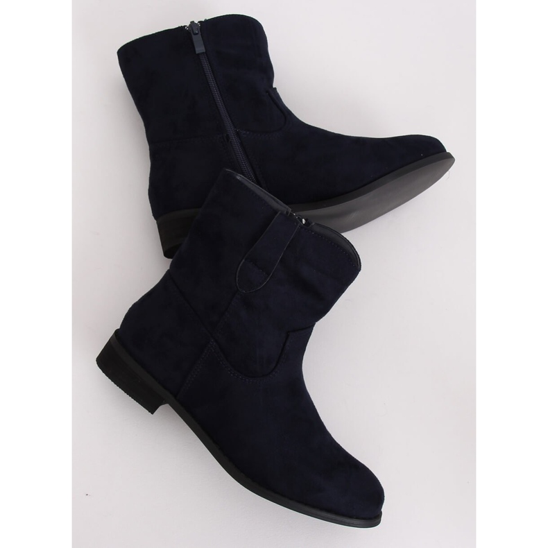 Marineblaue Stiefel für Damen 3820 Blau navy blau