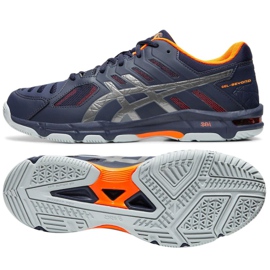 Asics Gel Beyond 5 M B601N 402 Volleyballschuhe mehrfarbig marineblau