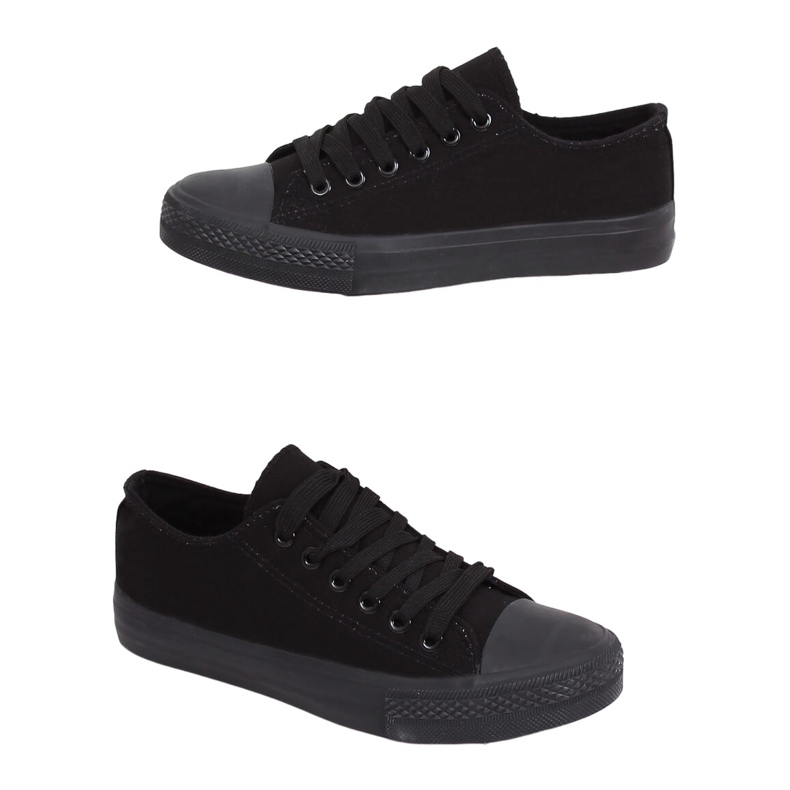 Schwarze Damen-Sneaker PQ-22 Black