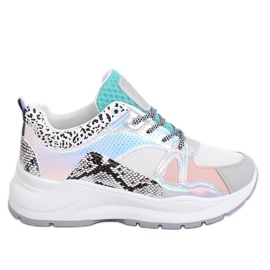 NB317P Weiße Sportschuhe mehrfarbig