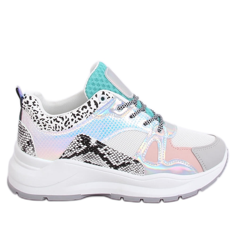 NB317P Weiße Sportschuhe mehrfarbig