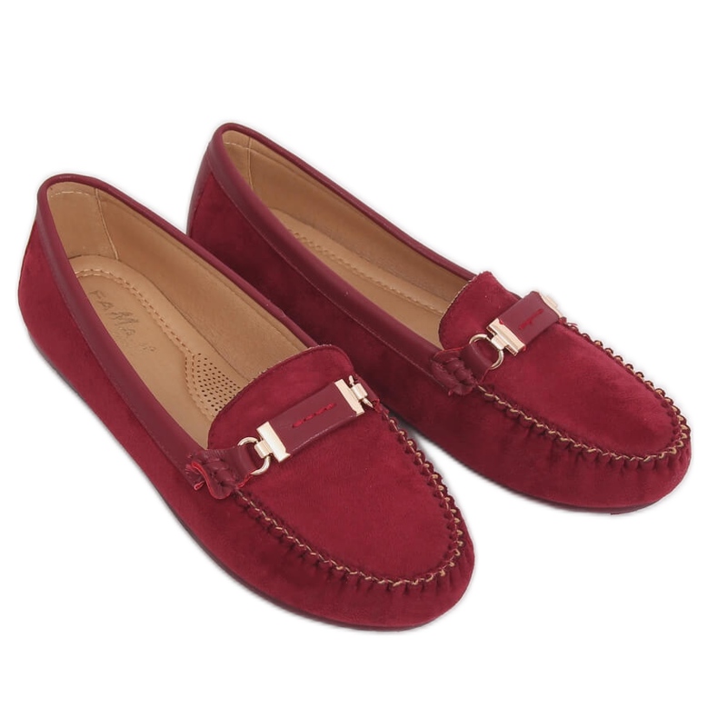 Burgunder-Loafer für Damen FM3024 Wine rot