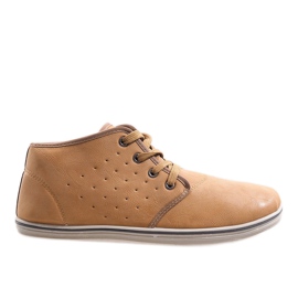 Modische hohe Sneakers TL354-1 Camel braun