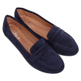 Marineblaue Loafer für Damen B2030 Dk Blue navy blau