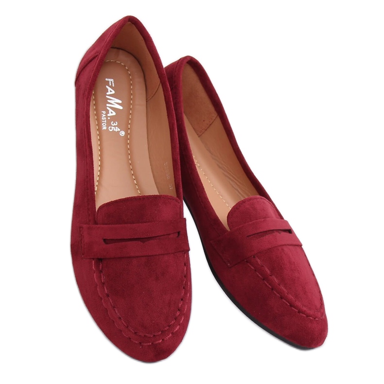 Burgunder-Loafer für Damen B2030 Wine rot