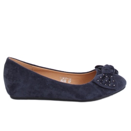 Marineblaue Ballerinas FM217-13 Blau