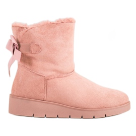 SHELOVET Rosa Mukluki auf der Plattform