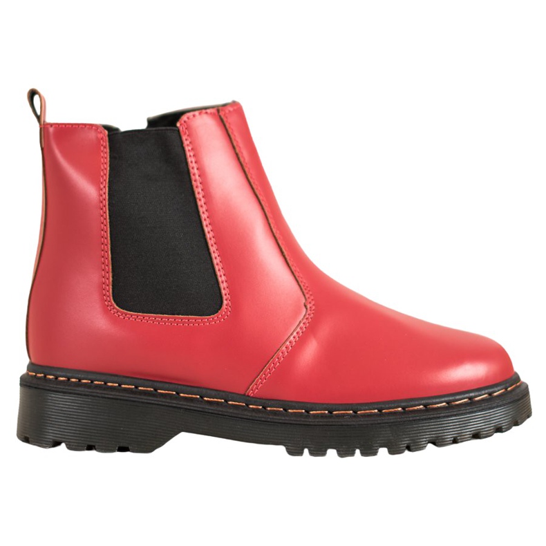 SHELOVET Chelsea-Boots auf der Plattform rot