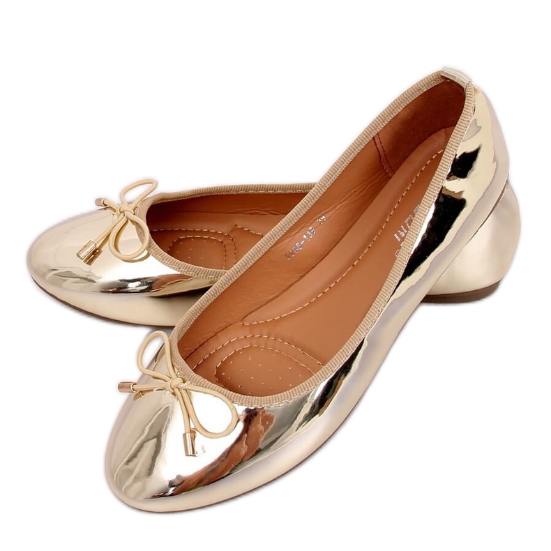 Ballerinas in Metallic-Gold 9988-139 Gold II Qualität golden