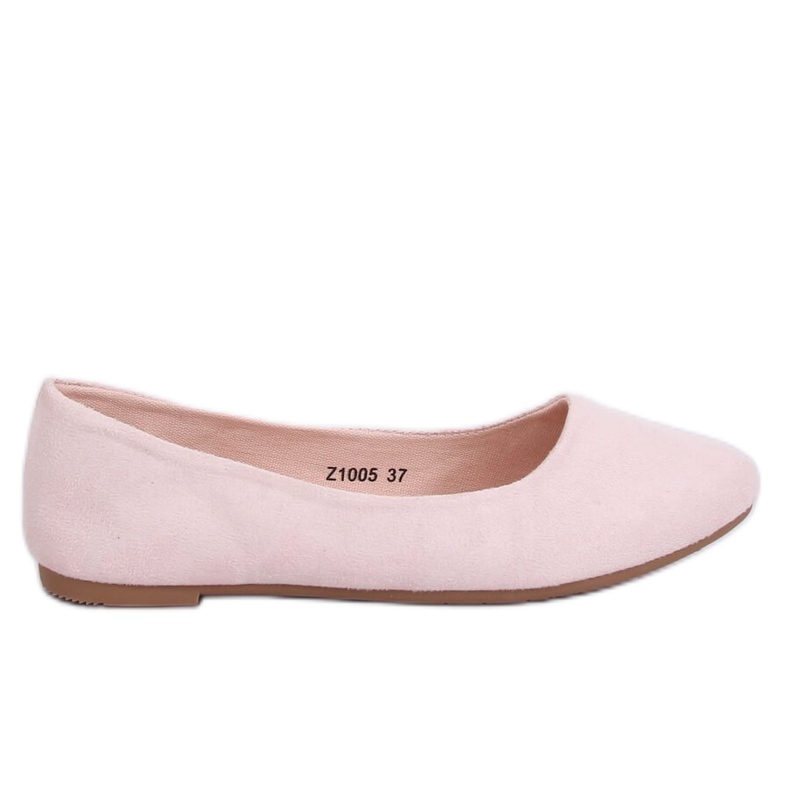 Glatte rosa Ballerinas Z1005 Pink