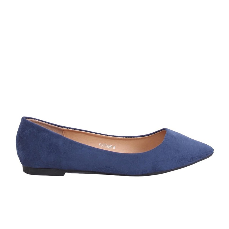 Marineblaue Ballerinas P3T1168-6 Blau