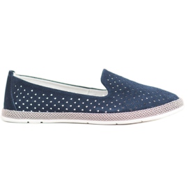 Goodin Durchbrochene Herren aus Leder marineblau