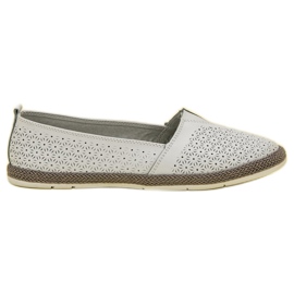 Goodin Durchbrochene Ballerinas weiß