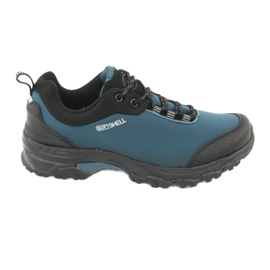 American Club WT06 blaue Softhellschuhe schwarz