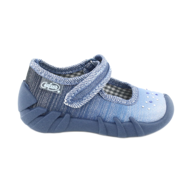 Befado Kinderschuhe mit Zirkonia 109P186 blau grau