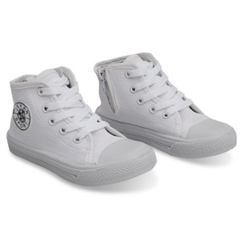 High-Top Kinder Sneaker Y1312 Weiß