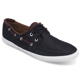 806 Schwarze Loafer zum Schnüren