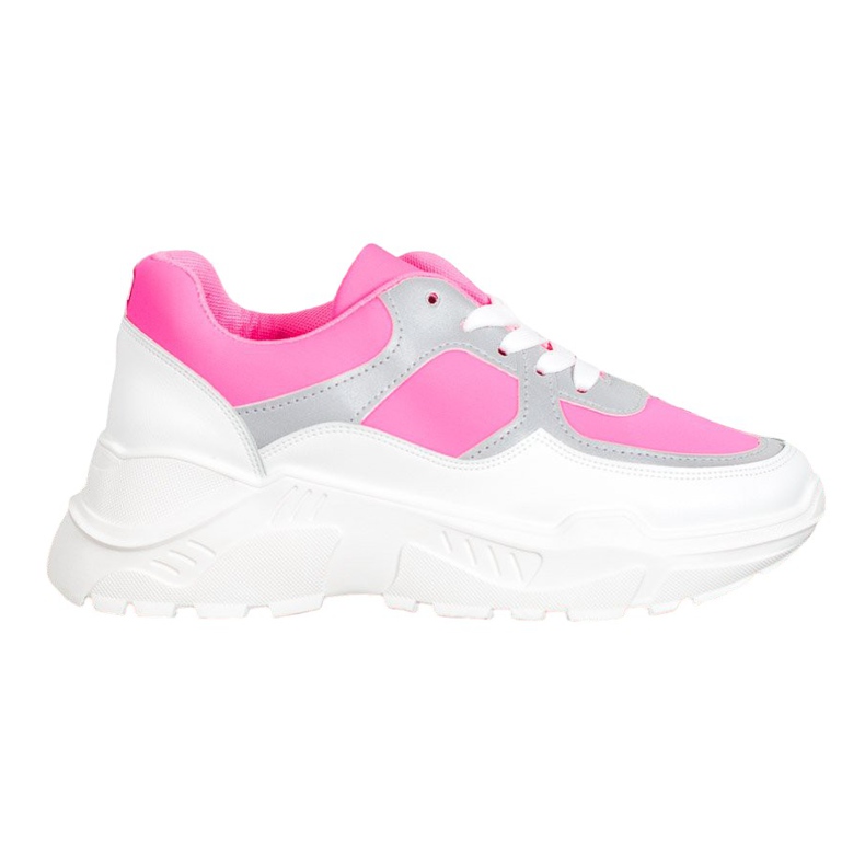 SHELOVET Stylische Sneaker weiß rosa