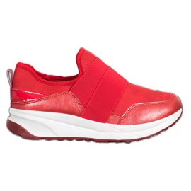 SHELOVET Slipper auf der Plattform rot