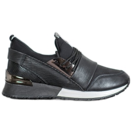 Muto Sportschuhe auf der Plattform schwarz