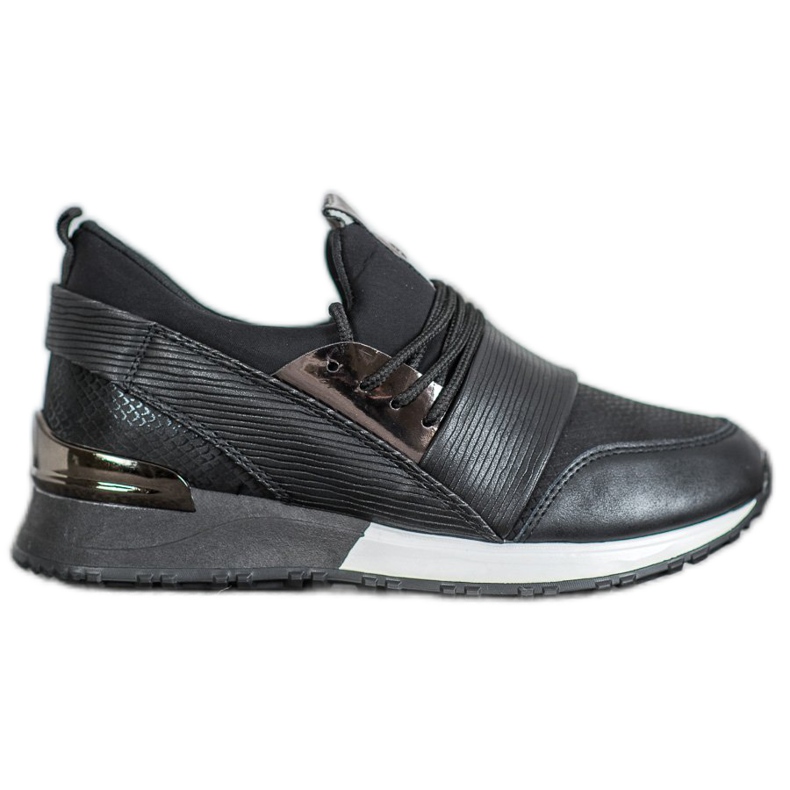 Muto Sportschuhe auf der Plattform schwarz