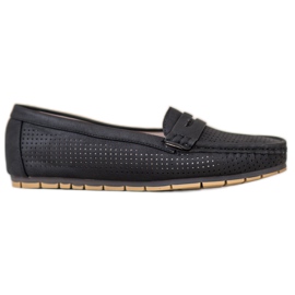 Kylie Durchbrochene Loafer schwarz