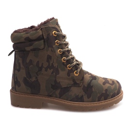 Isolierte Holzstiefel Camo BED08 Grün