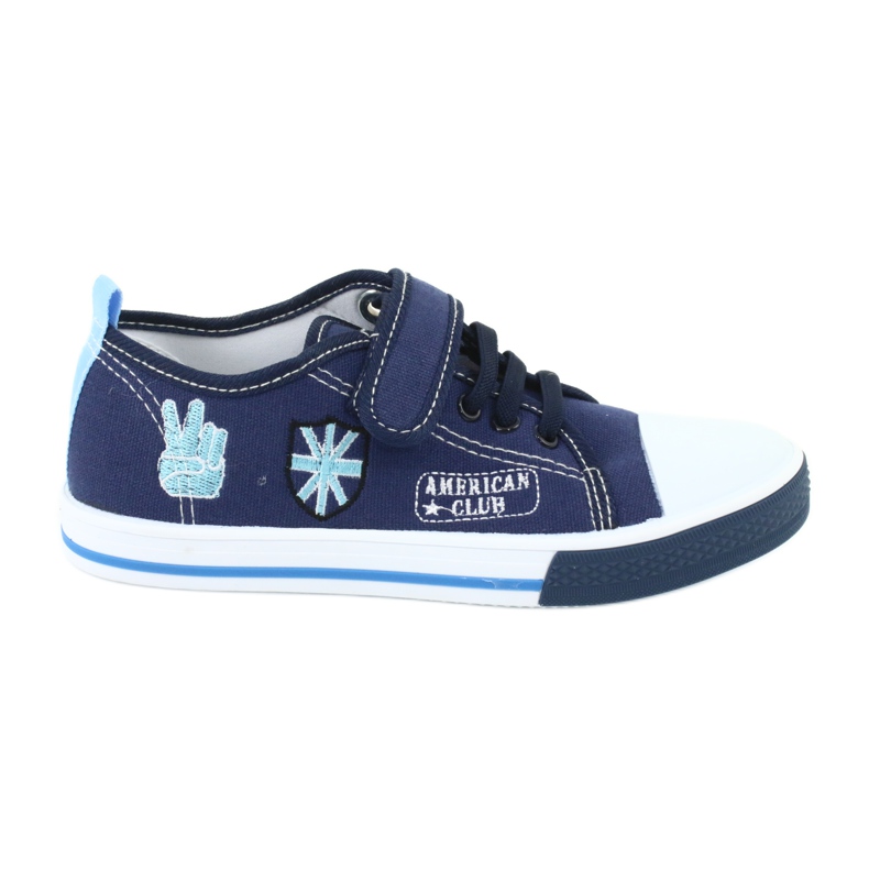 American Club TEN10 Sneakers mit Klettverschluss navy blau blau