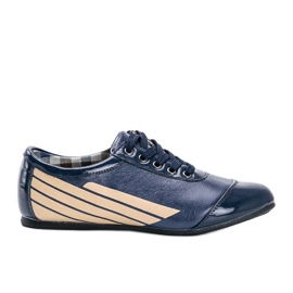 Klassische marineblaue Jazzschuhe 028-1