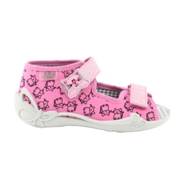 Befado Kinderschuhe 242P103 rosa grau