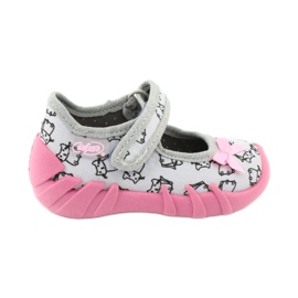 Befado Kinderschuhe 109P198 rosa grau