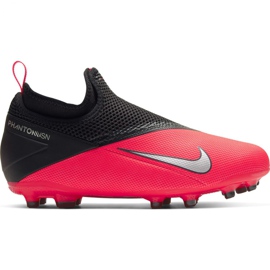 Nike Phantom Vsn 2 Academy Df FG / MG Jr CD4059-606 Fußballschuhe mehrfarbig rot