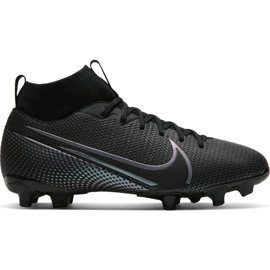 Nike Mercurial Superfly 7 Academy FG / MG Jr AT8120-010 Fußballschuhe schwarz schwarz